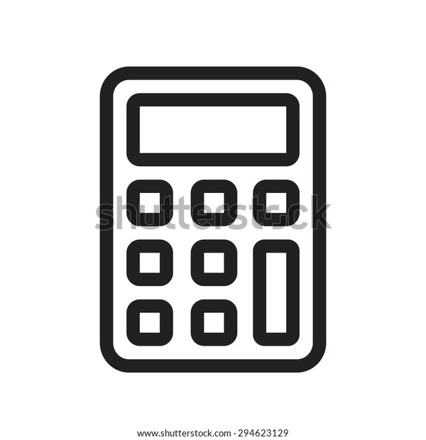 Calculator, sum, subtract icon vector image. Can\
also be used for phone and communication. Suitable for use on web\
apps, mobile apps and print\
media.