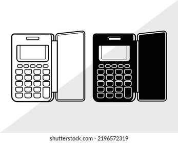 Calculator SVG Printable Vector Illustration