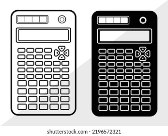 SVG-Printable Vektorgrafik des Rechner