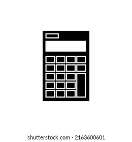 Calculator symbol black color illustration vector isolated. Calculate logo.