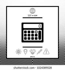 Calculator symbol icon