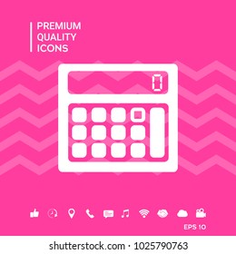 Calculator symbol icon