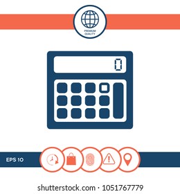 Calculator symbol icon