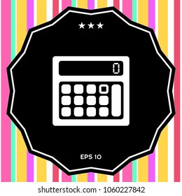 Calculator symbol icon