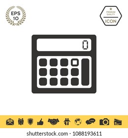 Calculator symbol icon