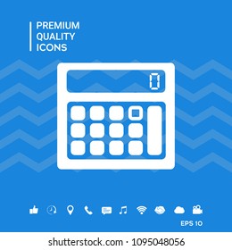 Calculator symbol icon