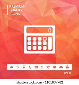Calculator symbol icon