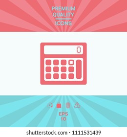 Calculator symbol icon