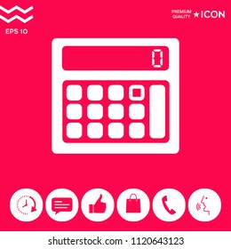 Calculator symbol icon