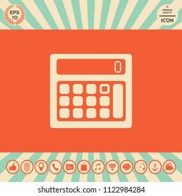 Calculator symbol icon