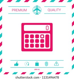 Calculator symbol icon