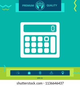 Calculator symbol icon