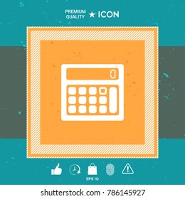Calculator symbol icon