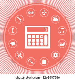 Calculator symbol icon. Graphic elements for your design