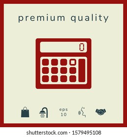 Calculator symbol icon. Graphic elements for your design