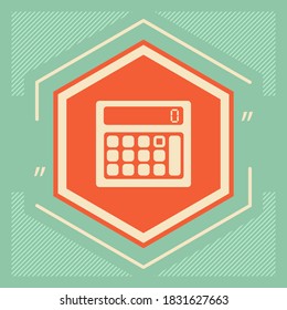 Calculator symbol icon. Graphic elements for your design