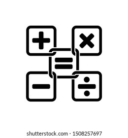 Calculator Symbol Icon Vector Illustration