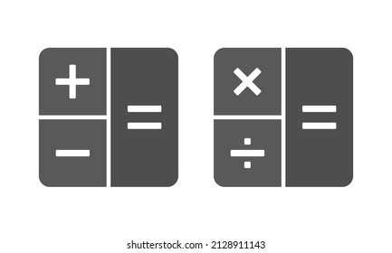 Calculator symbol. Mathematical icon. Vector illustration