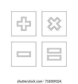 calculator symbols icon