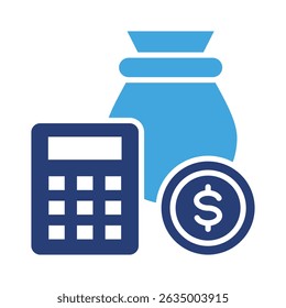 Elemento de icono de herramienta de calculadora para diseño