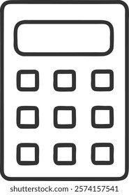 Calculator Tool Icon Symbolizing Financial Accuracy and Analysis, Ideal for Presentations