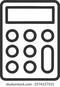 Calculator Tool Icon Symbolizing Financial Accuracy and Analysis, Ideal for Presentations