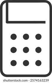 Calculator Tool Icon Symbolizing Financial Accuracy and Analysis, Ideal for Presentations