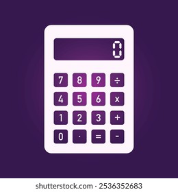 Calculator trendy artwork attractive abstract vector illustration colorful applicable design.eps