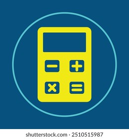 Calculator trendy icon plausible abstract vector illustration colorful artwork beautiful design.eps