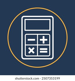 Calculator trendy icon valid abstract vector illustration colorful artwork beautiful design.eps
