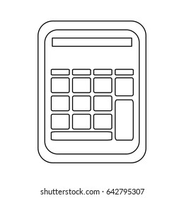 Calculator Utensil Math Number Technology Stock Vector (Royalty Free ...