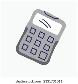 calculator vector art illustration for back to school ornament