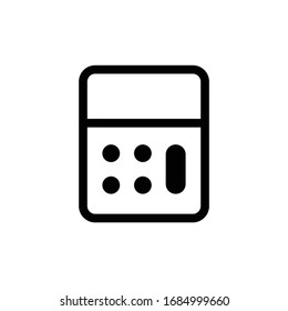 Calculator Vector design for E-commerce icon