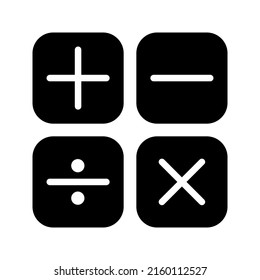 Calculator vector, Digital marketing line style icon editable stroke