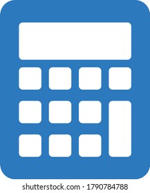 calculator vector glyph color icon 
