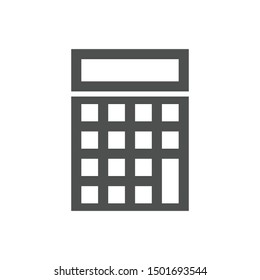 Calculator Vector Glyph Icon. illustration Style.
