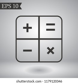 calculator vector icon 10 eps