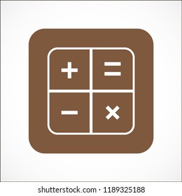 calculator vector icon 10 eps
