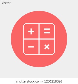 calculator vector icon 10 eps