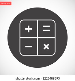 calculator vector icon 10 eps
