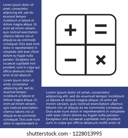 calculator vector icon 10 eps
