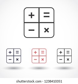 calculator vector icon 10 eps