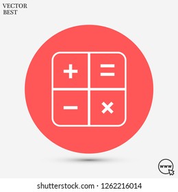 calculator vector icon 10 eps