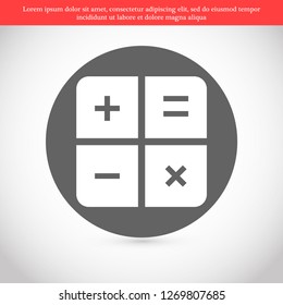 calculator vector icon 10 eps