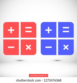 calculator vector icon 10 eps