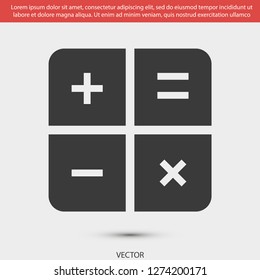 calculator vector icon 10 eps