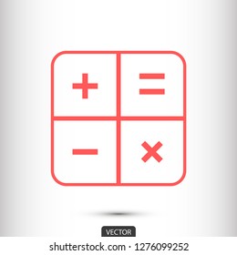 calculator vector icon 10 eps