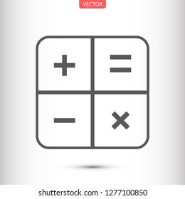calculator vector icon 10 eps