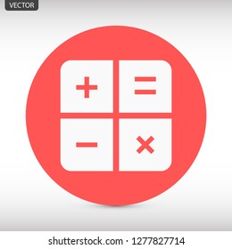 calculator vector icon 10 eps