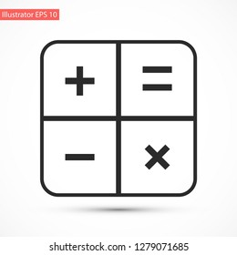 calculator vector icon 10 eps